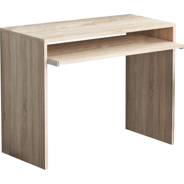 Milanihome.It - Scrivania Di Design Per Studio Con Porta Tastiera 90X45X74 Hdi Coloremarrone-image