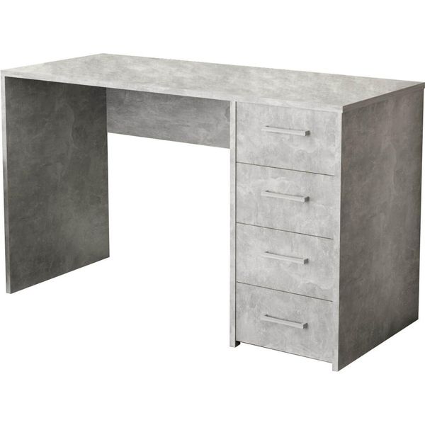 Milanihome.It - Scrivania Di Design Per Studio Con Cassetti 120X50X70 Hdi Colorecemento-image