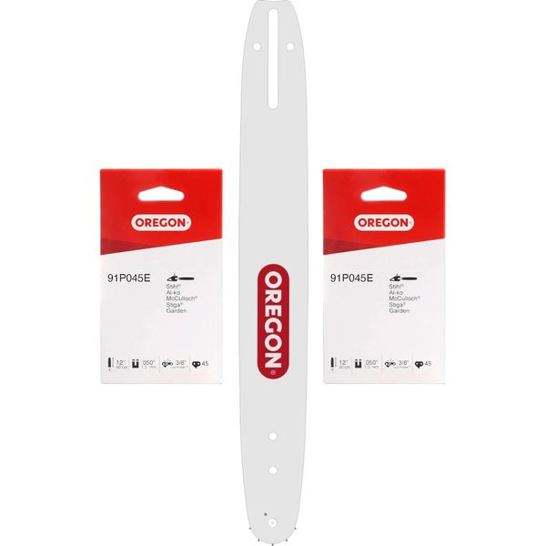 Oregon Combo Guida + 2X Catena Da 30 Cm 3/8" Lp 1,3 Mm 45 Tg ( 561605 )"-image