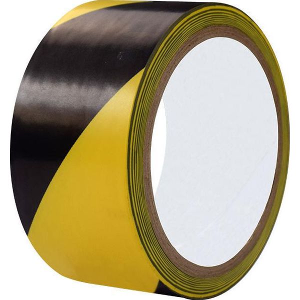 Rillprint T61900 Nastro Segnaletico Per Pavimenti Rillprint, 50 Mm X 33 M, Giallo/Nero-image