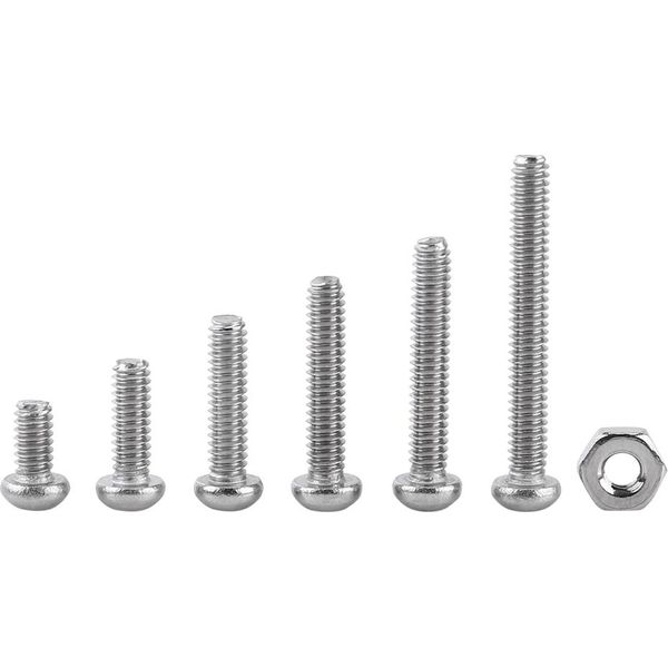 230Pcs M2 Acciaio Inox SS304 Esagono Incassato Testa Di Bottone Viti Bulloni E Dadi Kit Di Assortimento-image