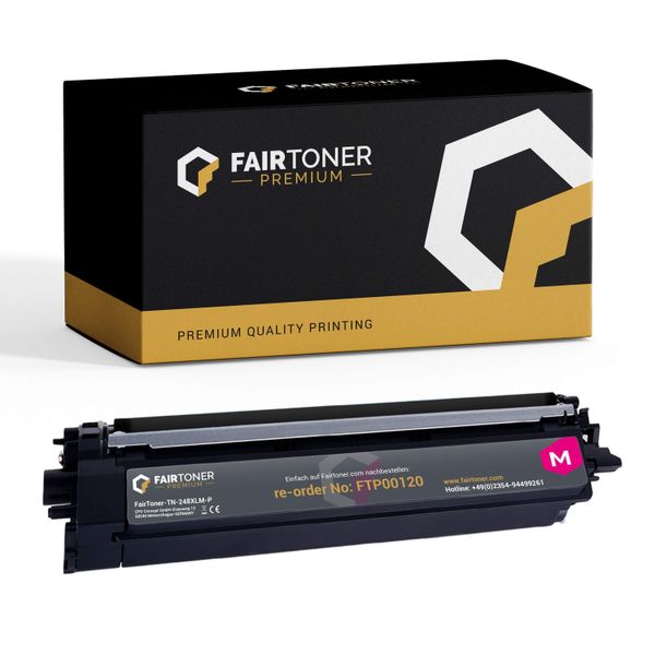 Premium Kompatibel FüR Brother MFC-L 3740 Cdw (TN-248XLM) Toner Magenta-image