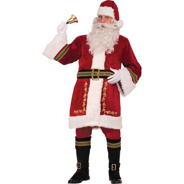 Bristol Novelty Unisex Adulto Costume Classico Da Babbo Natale BN337 (Taglia Unica) (Rosso/Bianco)-image