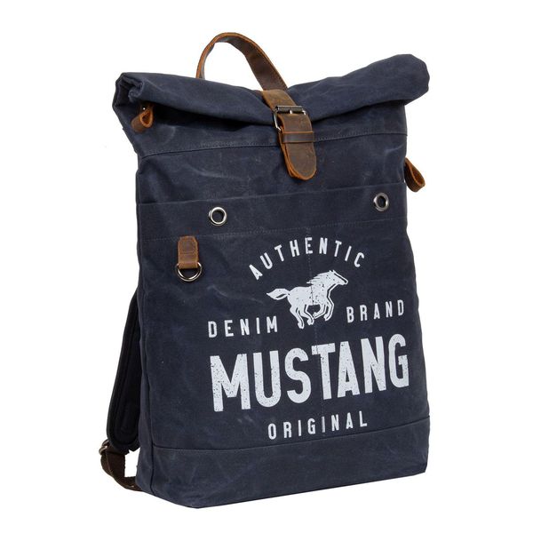 Mustang Zaino Per Il Tempo Libero Zaino Con Scomparto Per Laptop Houston Rolltop Backpack Navy Blu Scuro-image