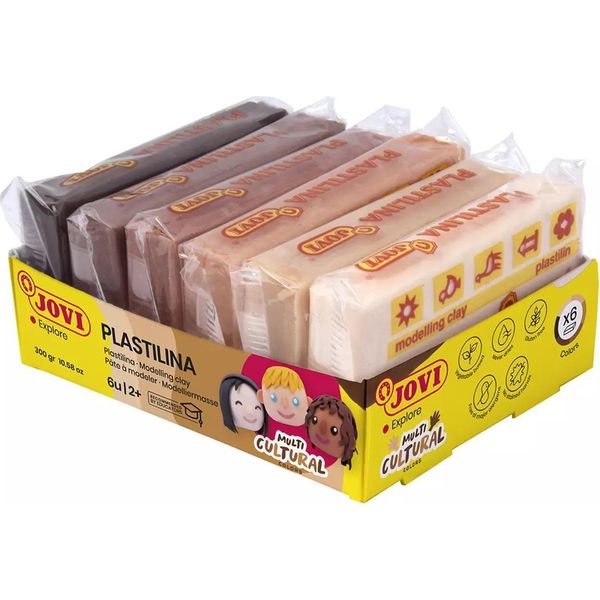 Jovi Plastilina Argilla Da Modellare Per Bambini Corpo 6 X 50 G-image