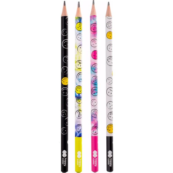 Matita Triangolare 2B Smile (24 Pezzi) Happy Color-image