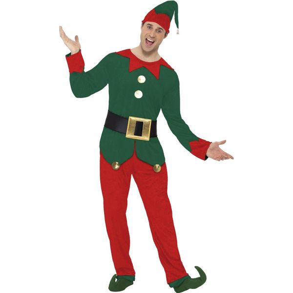 Smiffys - Set Di Costumi Da Uomo - Design Natalizio SM1677 (Xl) (Rosso/Verde)-image