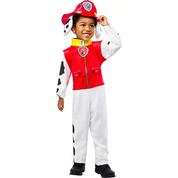 Paw Patrol - Costume Per Bambini '" '""Marshall"""" BN6384 (104) (Rosso/Bianco)"-image