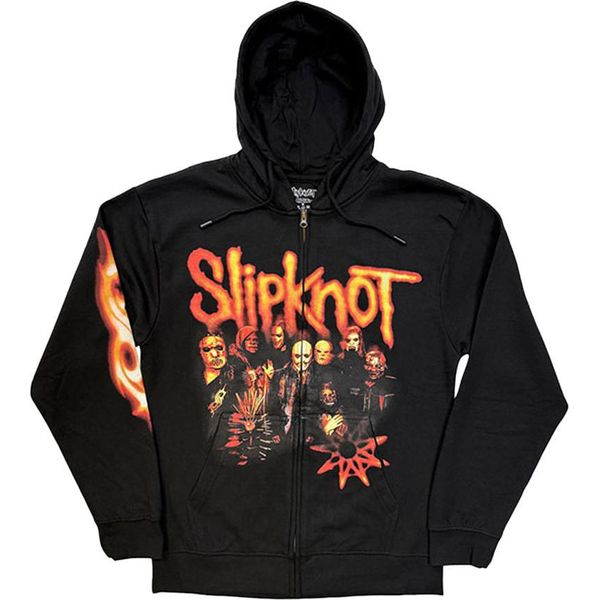 Slipknot - Felpa Con Cappuccio Con Zip A Tutta Lunghezza Per Uomo/Donna Unisex RO14931 (M) (Nero)-image