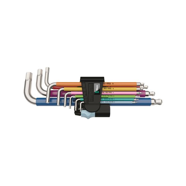 Wera 3950/9 Hex-Plus Multicolour Stainless 1 WinkelschlüSselsatz, Metrisch, Edelstahl, 9-Teilig (05022669001)-image