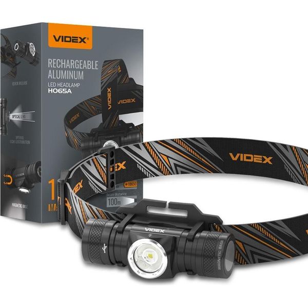Lampada Frontale Ricaricabile A Led Videx VLF-H065A 1200Lm 5000K-image