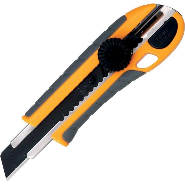 18 Mm Kds G-16 Grip Fit Twist Lock G Yellow Coltello A Segmenti (3 X Lama Nera 0,6 Mm)-image