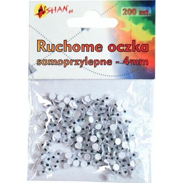 Occhielli Mobili Autoadesivi 4 Mm 200 Pz Shan SO01-image