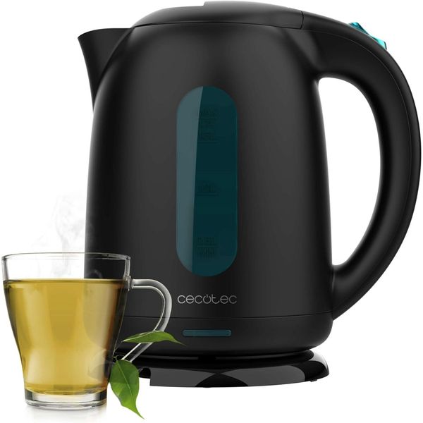 Cecotec Thermosense 180 Bollitore Nero, 1,7L, 2200W, Senza Bpa, Senza Fili, Base A 360°, Filtro Anticalcare, Zona Di Ebollizione Rapida, Spegnimento Automatico-image