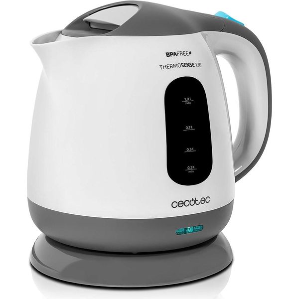 Bollitore Thermosense 120, 1 Litro, 1100 W, Vetro Borosilicato, Senza Bpa, Base A 360°, Display Led, Filtro Anticalcare, Spegnimento Automatico, Senza Fili, Impugnatura Cold-Touch-image