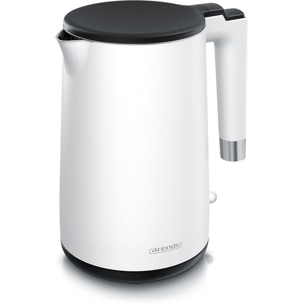 Arendo - Bollitore In Acciaio Inox - 1,5 Litri - 2200 Watt - Design A Doppia Parete - Regolatore A 360° - Senza Bpa - Protezione Contro Il Surriscaldamento E Il Boil-Dry-image