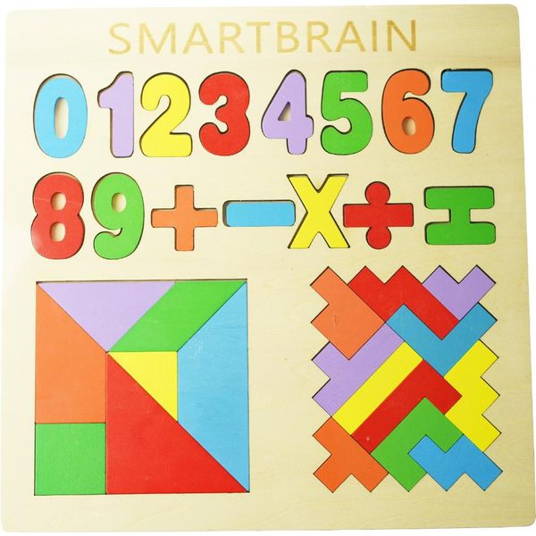 Puzzle Educativo In Legno Numeri Tangram Tetris Puzzle-image