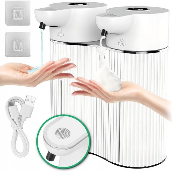 Dispenser Doppio Di Sapone Liquido Senza Contatto 2X 350Ml Dispenser Automatico-image