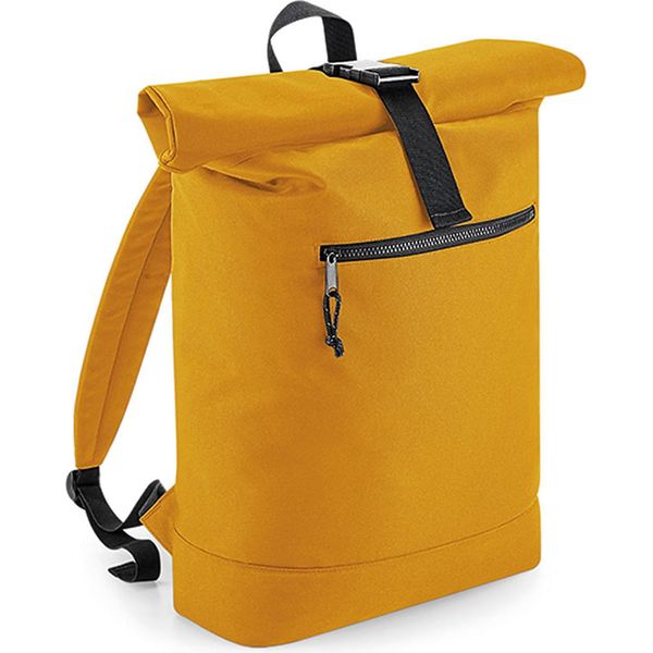 Bagbase BG286 | Zaino Roll-Top Riciclato, 32 X 44 X 13 Cm - Colore: Senape - Dimensioni: 32 X 44 X 13 Cm-image