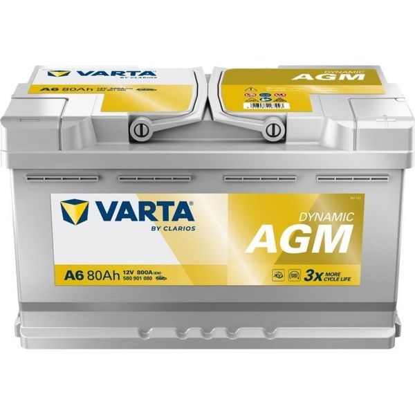 Autobaterie Varta Dynamic Agm 80Ah, 12V, 800A, A6-image
