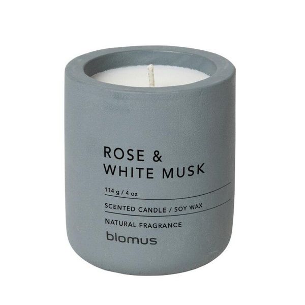 Candela Profumata Blomus Fraga 8 Cm / ø 6,5 Cm - Rosa E Muschio Bianco-image