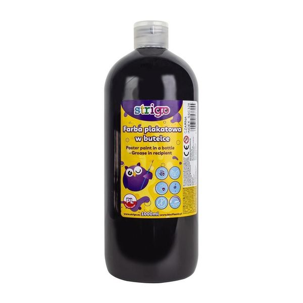 Vernice Per Poster In Bottiglia 1000Ml Nero Strigo-image