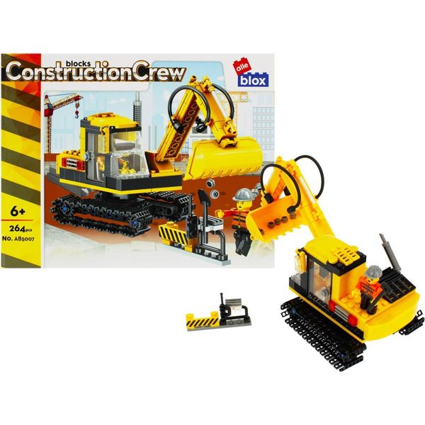 Blocchi Da Costruzione Escavatore 264 Pezzi Alleblox AB5007-image