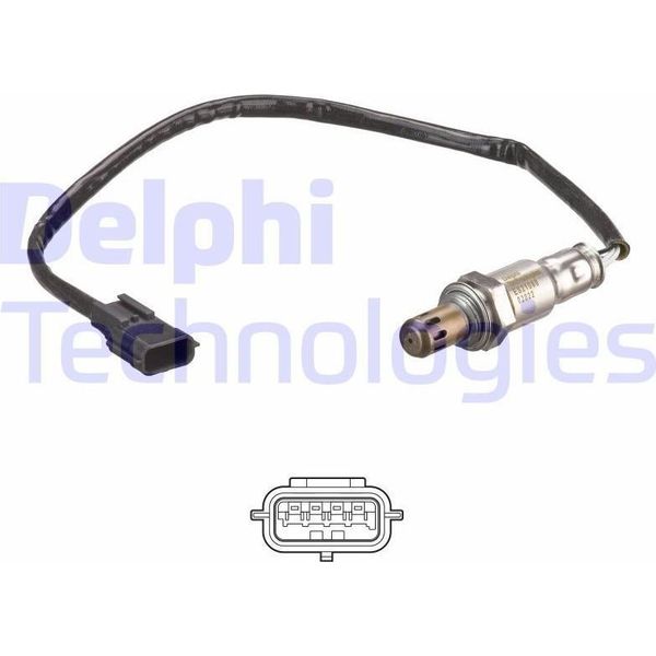 Sonda Lambda Delphi Per Renault Clio Iii Hatchback (BR0/1, CR0/1) Sonda Planare Riscaldata 450 Mm ES21060-12B1-image