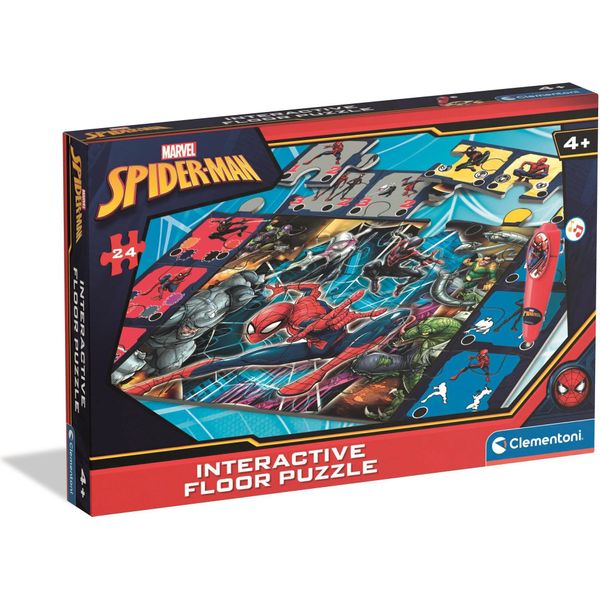 Clementoni Puzzle Da Pavimento Con Penna Interattiva Spiderman 24 Pezzi-image