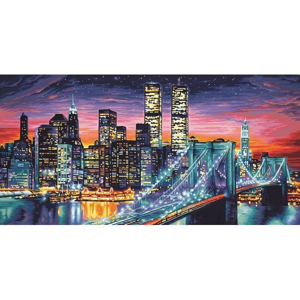 Norimpex Quadro Diamantato Notte New York 30X40Cm-image