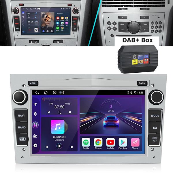 7" Autoradio Android13 2+64GB Carplay FüR Opel Vectra Zafira B Astra H Corsa Gps Navi Swc 4Kern Wifi Rds Fm Usb 2DIN Android Auto"-image