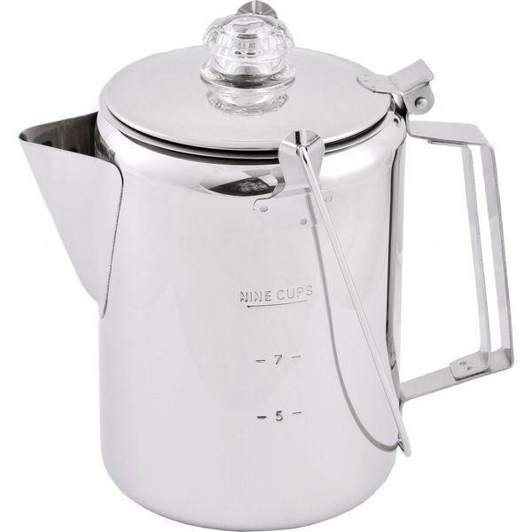 Caffettiera In Acciaio Inox Con Percolatore, Per 9 Tazze-image