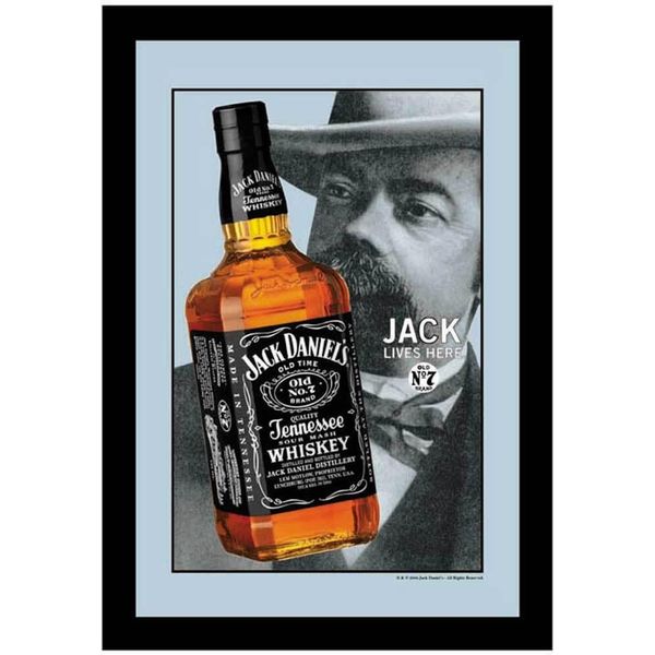 Jack Daniels Jack 4 - Specchio Stampato 20X30 Cm Con Cornice In Plastica-image