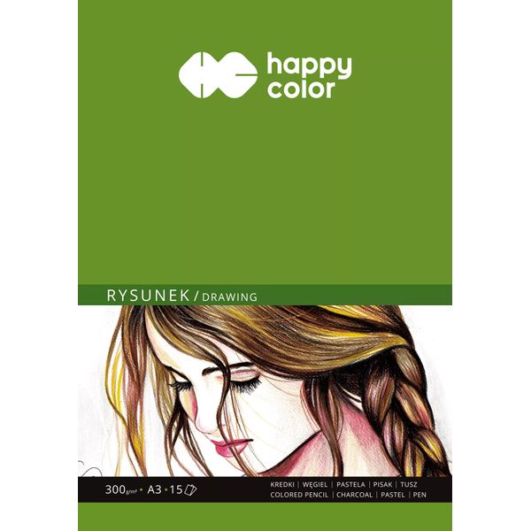Blocco Da Disegno Happy Color A3 300G 15 Fogli-image