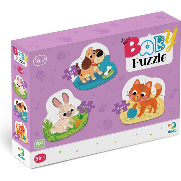 Dodo Baby Puzzle Pets 3In1 (2,3,4 Pezzi)-image