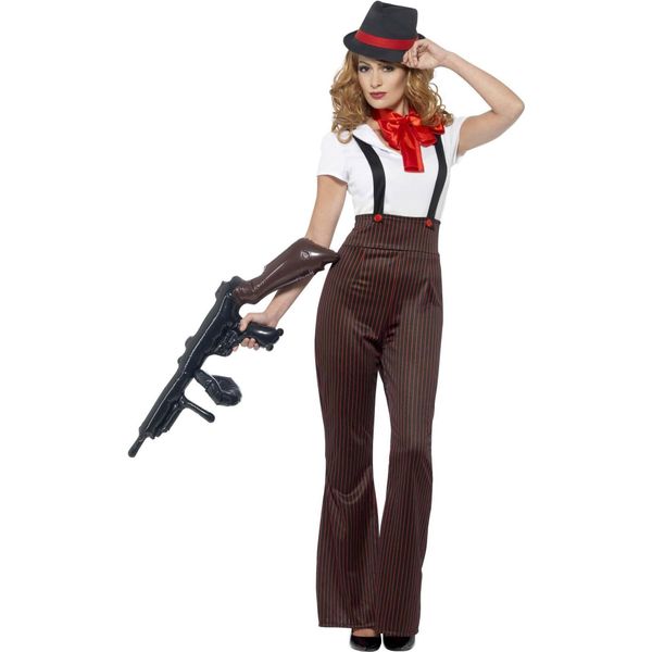 Smiffys - Set Di Costumi "Glam"" Per Donna SM2723 (L) (Nero/Rosso)"-image
