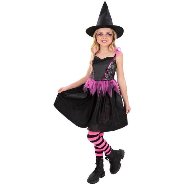 Smiffys - Costume Da Strega "Arcobaleno"" - Ragazze SM2741 (110-116) (Nero)"-image