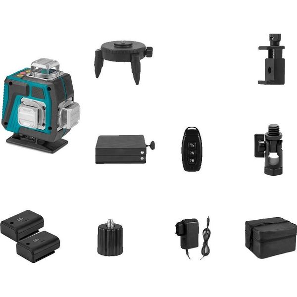 Livella Laser, 16 Linee 4D, Funzione Autolivellante, Set Di 2 Batterie-image