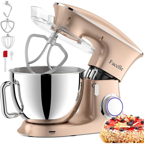 Robot Da Cucina Impastatrice 2000W 8,5L Impastatrice Facelle Impastatrice Impastatrice Con Frusta, Gancio Per Impasto, Frusta E Paraspruzzi Per-image
