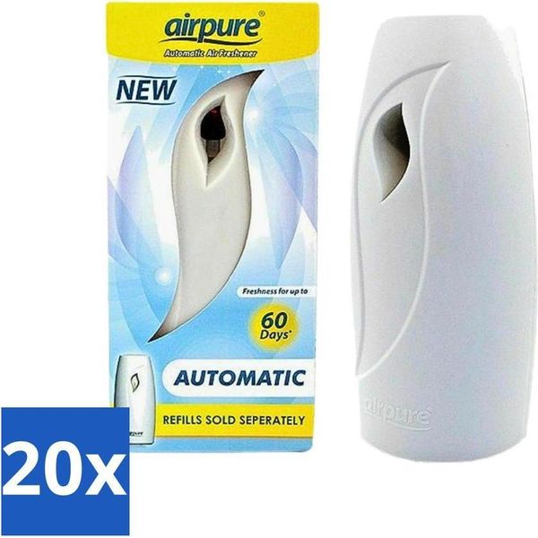 Airpure - Deodorante Per Ambienti - Freshmatic - Deodorante Automatico - Fragranza Permanente - 1 Deodorante Per Ambienti - Confezione Risparmio - 20 Pezzi-image