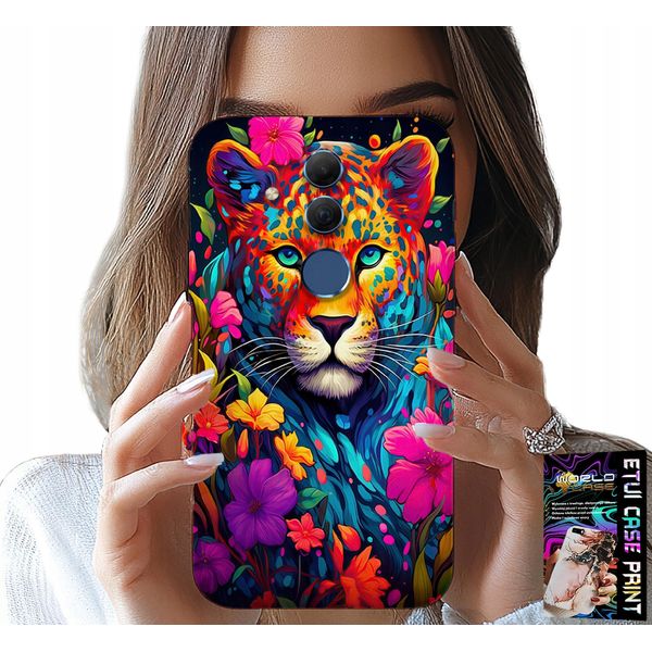 Custodia Per Huawei Mate 20 Lite - Motivi Floreali Tiger Tiger + Foil-image