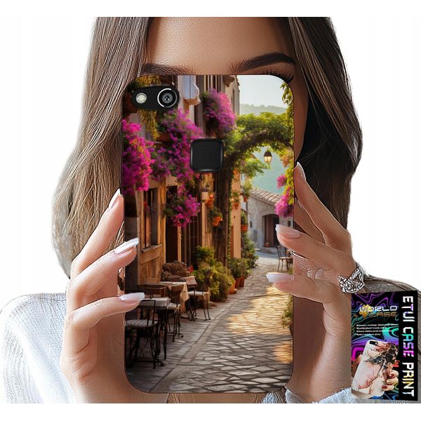 Custodia Per Huawei P9 Lite 2016 - Strada Pittoresca Con Caffè + Filmato-image