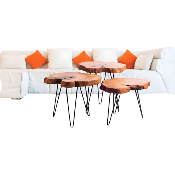 Tavolino In Legno Beige In Stile Moderno Ed Elegante-image