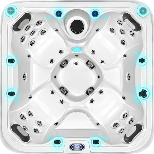 Hydromassagewanne Blubberbad Whirlpool Spa-Bad Whirlwanne 185X185 Cm-image