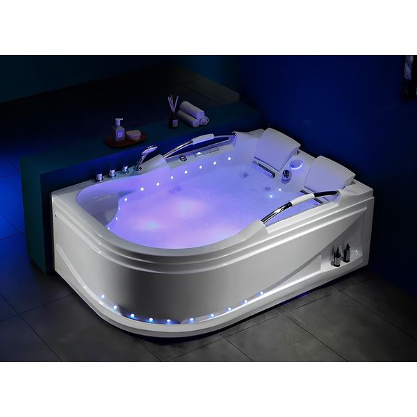 Whirlwanne Whirlpool Blubberbad Hydromassagewanne Spa-Bath 180X120 Cm-image