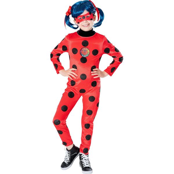 Miraculous Lady Bug - Costume - Bambini BN4826 (104) (Rosso/Nero)-image