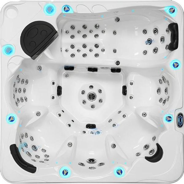 Vasca Idromassaggio Massagebad Blubberbad Outdoor-Spa Hydromassagewanne 220X220Cm-image