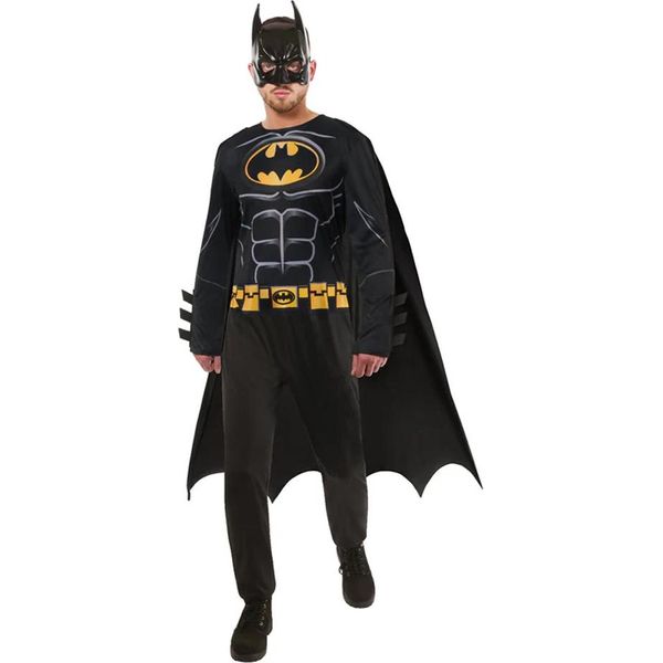 Batman - Costume - Uomo/Ladies Unisex BN6138 (M) (Nero/Giallo/Grigio)-image