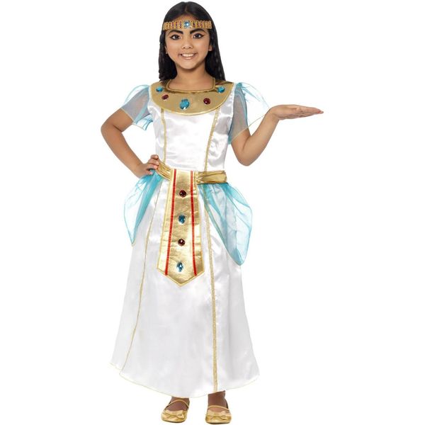 Smiffys - Vestito Costume "Deluxe"" - Ragazze SM965 (128-134) (Bianco)"-image