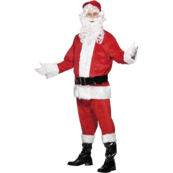 Smiffys - Costume "Deluxe"" Da Uomo - Design Natalizio SM689 (Xl) (Rosso/Bianco)"-image